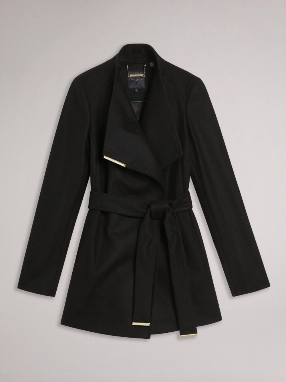 Ted Baker London Rosess Wool & Cashmere Blend Wrap Coat - Picture 2 of 7